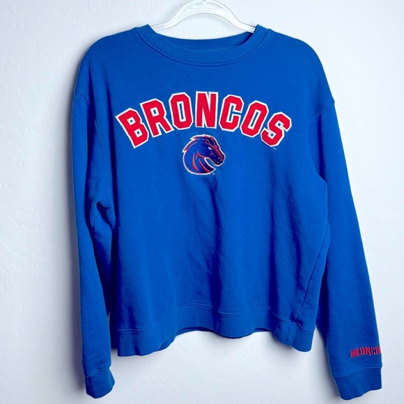J America vintage Boise State Broncos Sweatshirt blue size Large - Picture 2 of 6
